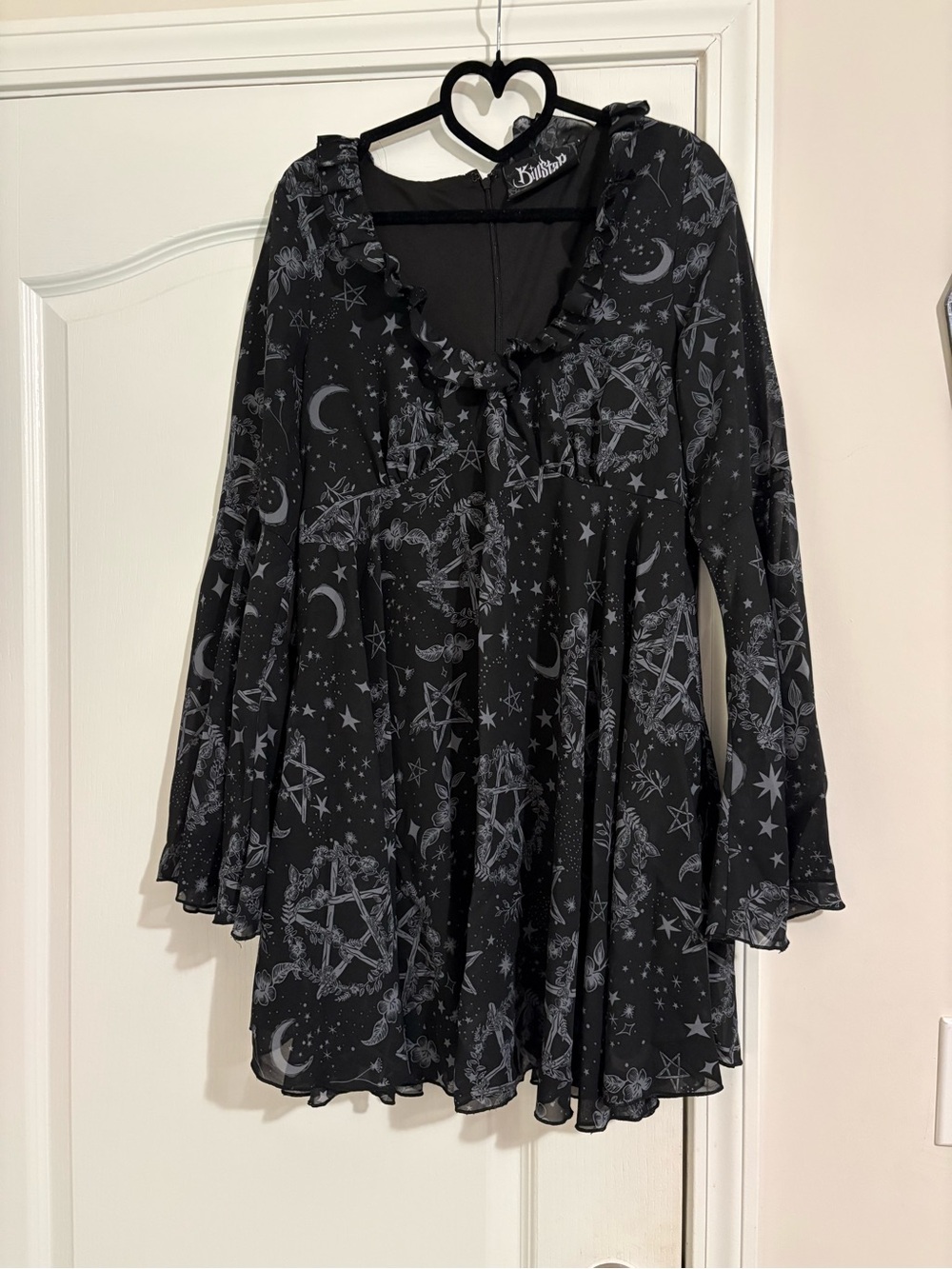 Killstar Dark Celestial Ruffle Babydoll Dress